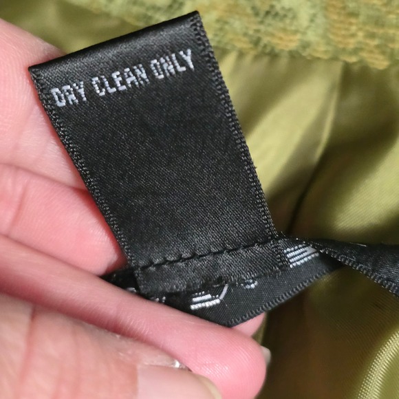 Rafael Womens Green Floral Brocade Blazer Jacket Size 12 Button Front - Picture 7 of 7